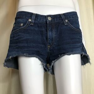 Rag and bone cut off Jean shorts dark blue 27